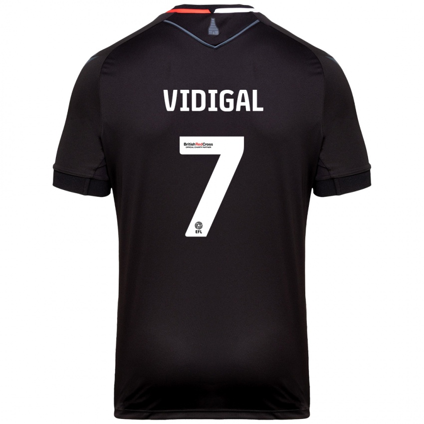 Criança Camisola André Vidigal #7 Preto Alternativa 2024/25 Camisa Brasil