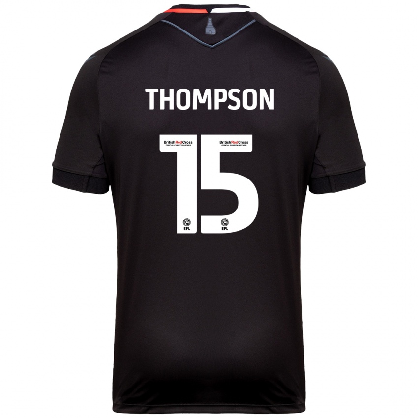 Criança Camisola Jordan Thompson #15 Preto Alternativa 2024/25 Camisa Brasil