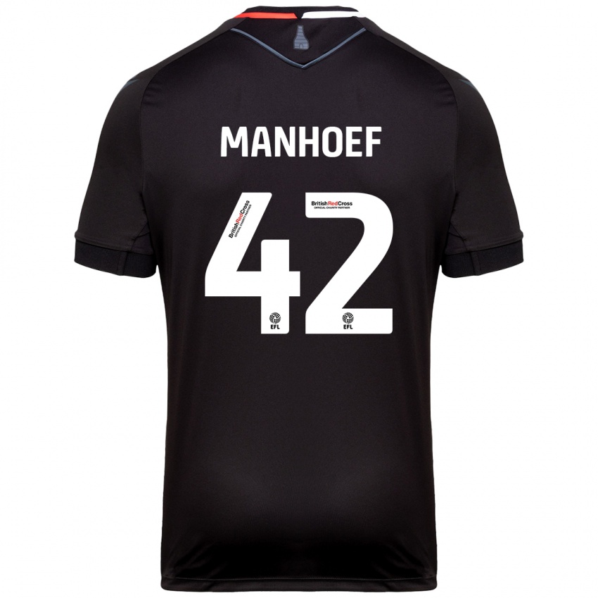 Criança Camisola Million Manhoef #42 Preto Alternativa 2024/25 Camisa Brasil