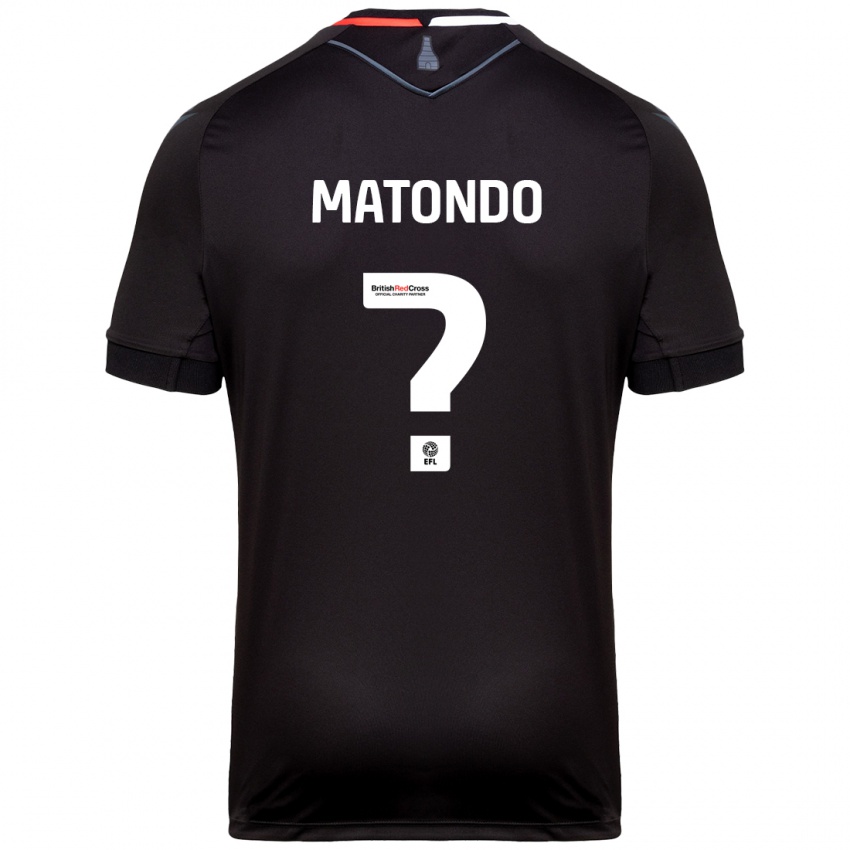 Criança Camisola Japhet Matondo #0 Preto Alternativa 2024/25 Camisa Brasil