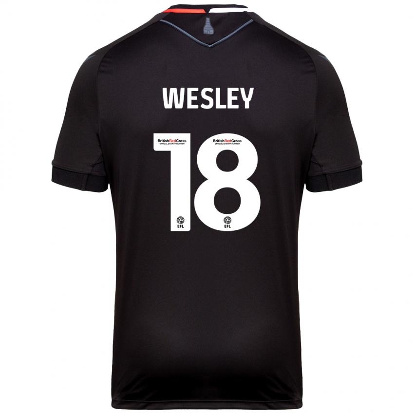 Criança Camisola Wesley Moraes #18 Preto Alternativa 2024/25 Camisa Brasil