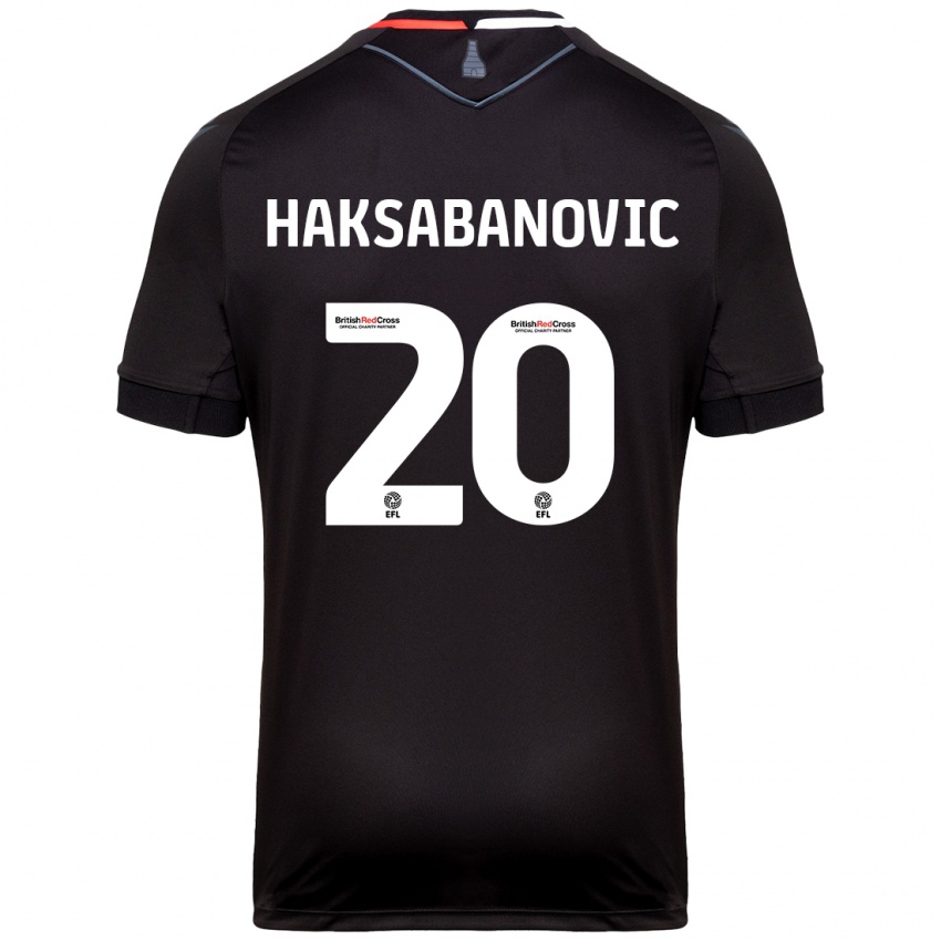 Criança Camisola Sead Hakšabanović #20 Preto Alternativa 2024/25 Camisa Brasil