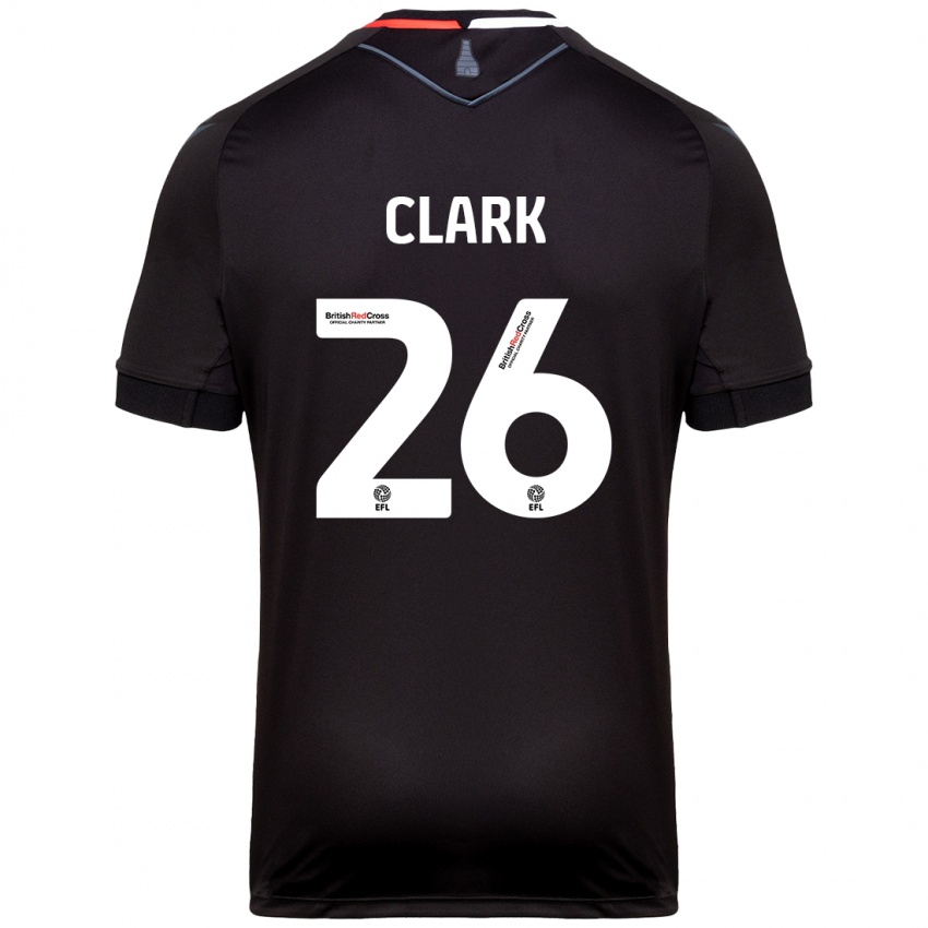 Criança Camisola Ciaran Clark #26 Preto Alternativa 2024/25 Camisa Brasil