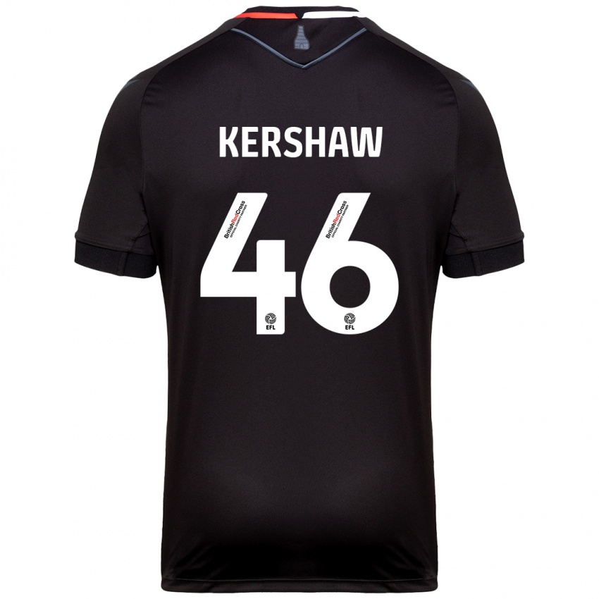 Criança Camisola Ben Kershaw #46 Preto Alternativa 2024/25 Camisa Brasil