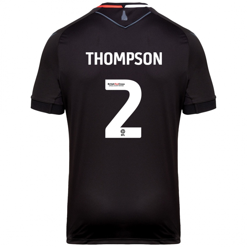 Criança Camisola Sophie Thompson #2 Preto Alternativa 2024/25 Camisa Brasil