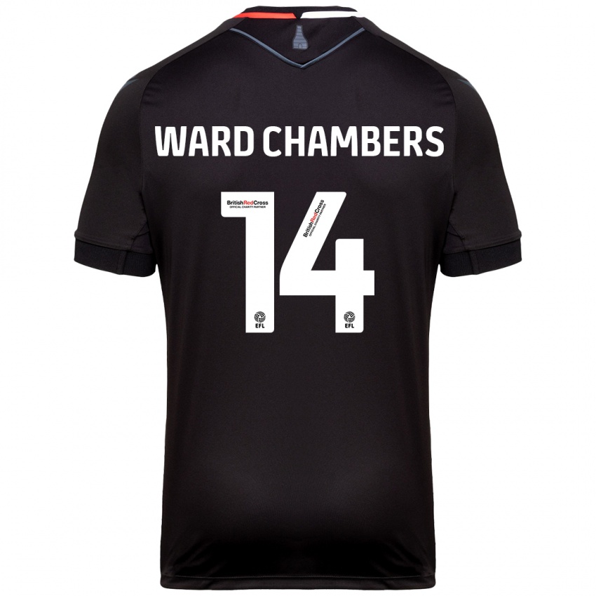 Criança Camisola Courtnay Ward-Chambers #14 Preto Alternativa 2024/25 Camisa Brasil