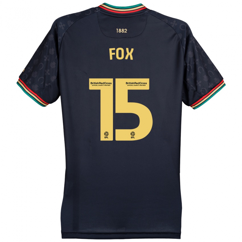 Criança Camisola Morgan Fox #15 Azul Da Marinha Escura Alternativa 2024/25 Camisa Brasil