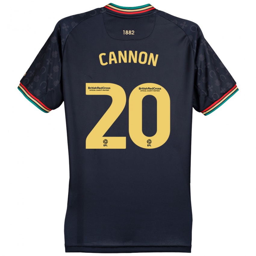 Criança Camisola Reggie Cannon #20 Azul Da Marinha Escura Alternativa 2024/25 Camisa Brasil