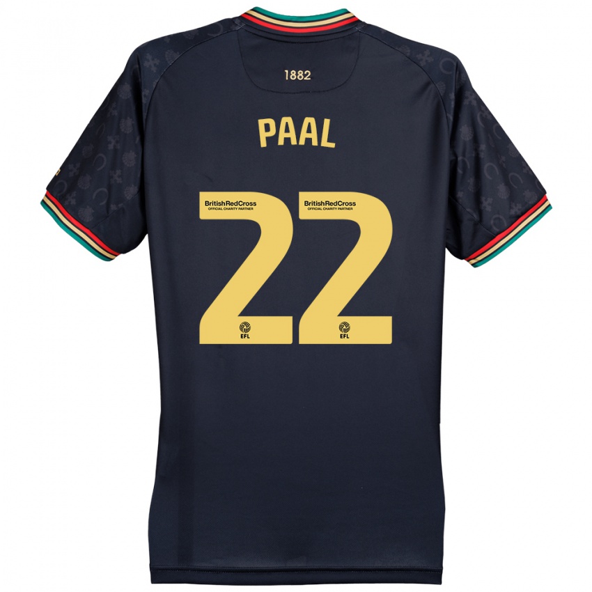 Criança Camisola Kenneth Paal #22 Azul Da Marinha Escura Alternativa 2024/25 Camisa Brasil