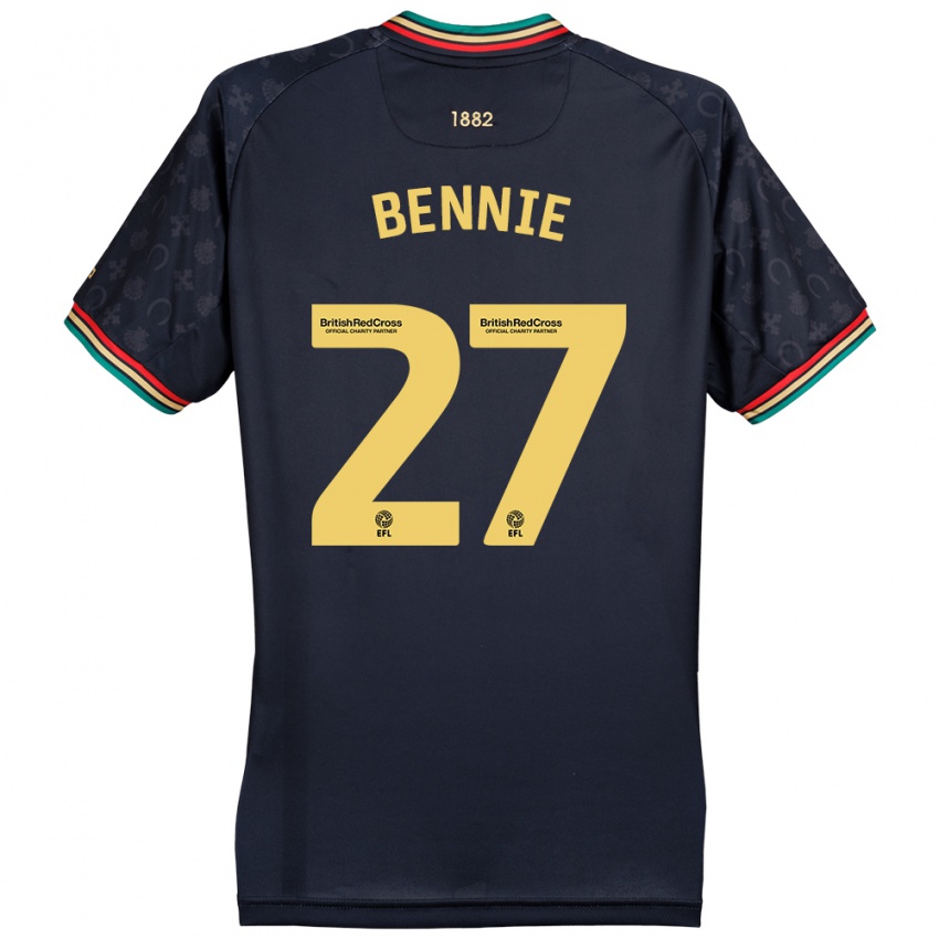 Criança Camisola Daniel Bennie #27 Azul Da Marinha Escura Alternativa 2024/25 Camisa Brasil