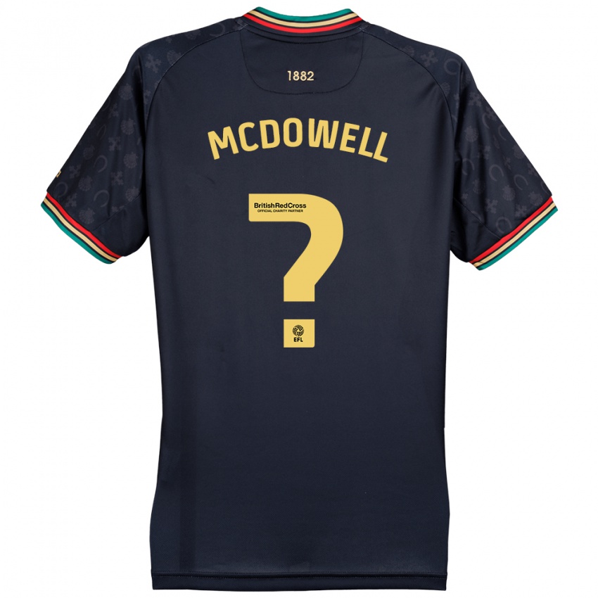 Criança Camisola Jack Mcdowell #0 Azul Da Marinha Escura Alternativa 2024/25 Camisa Brasil