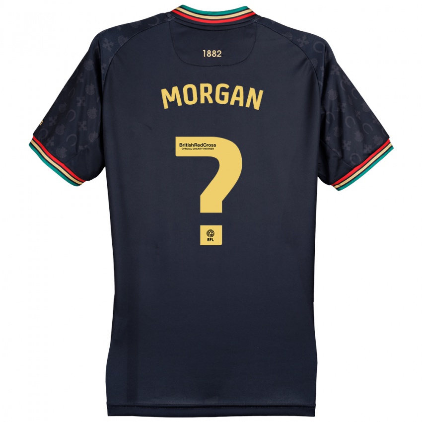 Criança Camisola Kieran Morgan #0 Azul Da Marinha Escura Alternativa 2024/25 Camisa Brasil