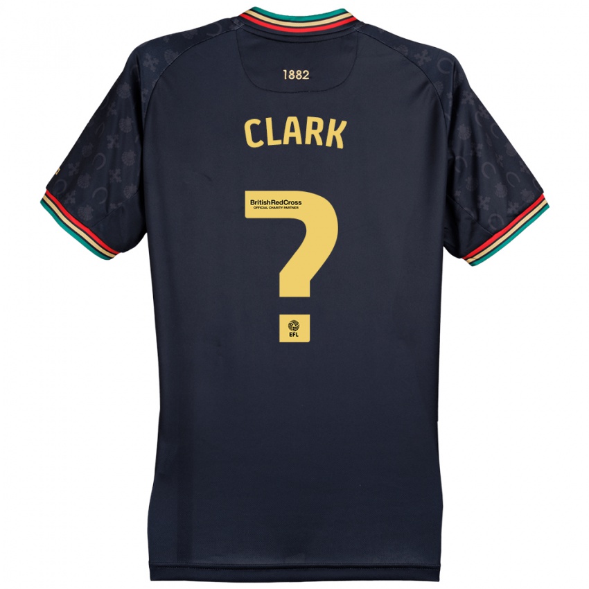 Criança Camisola Conor Clark #0 Azul Da Marinha Escura Alternativa 2024/25 Camisa Brasil