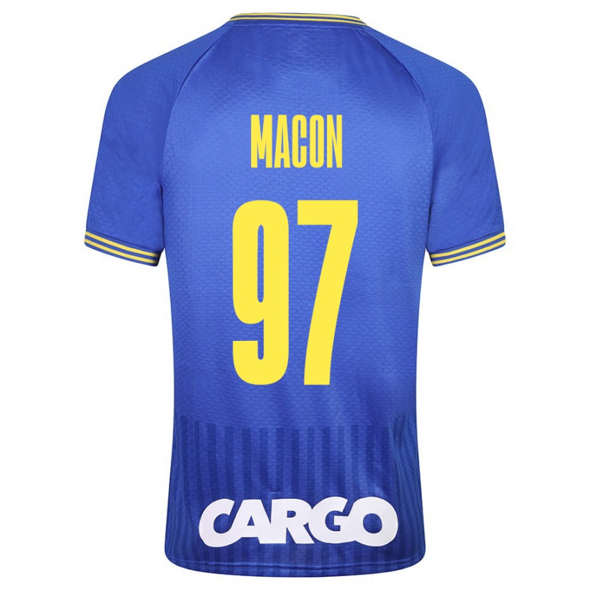 Criança Camisola Yvann Maçon #97 Branco Alternativa 2024/25 Camisa Brasil