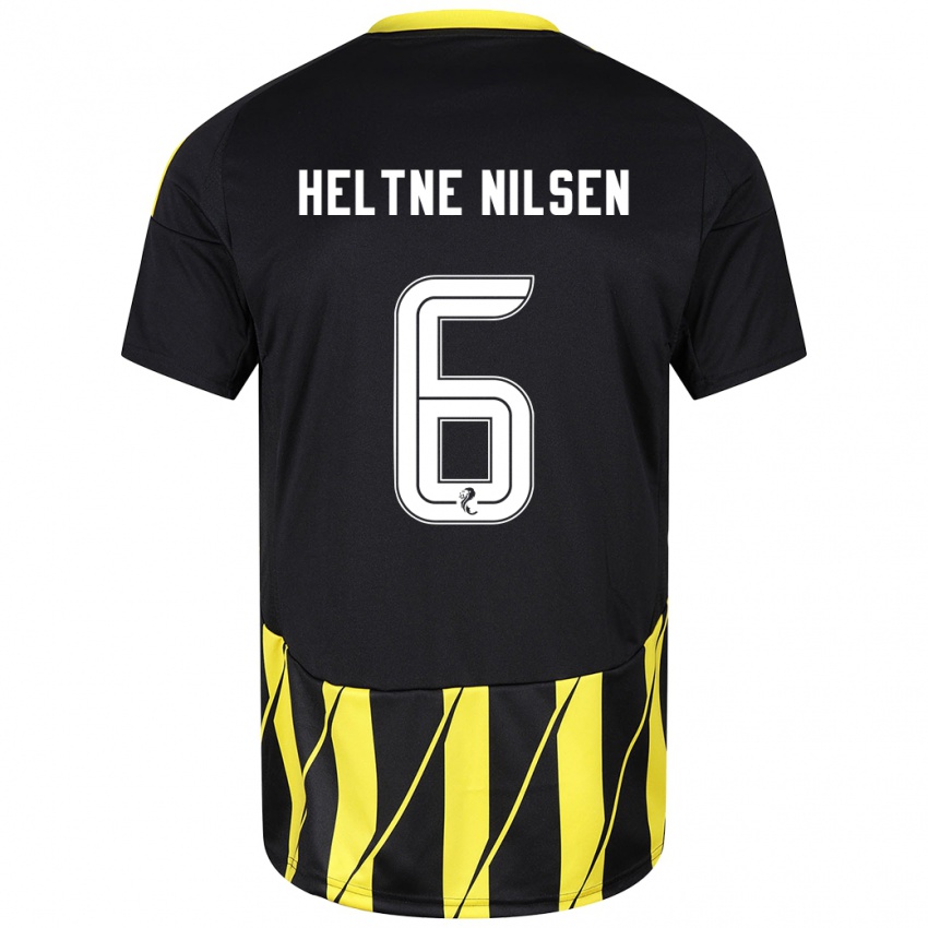 Criança Camisola Sivert Heltne Nilsen #6 Amarelo Preto Alternativa 2024/25 Camisa Brasil