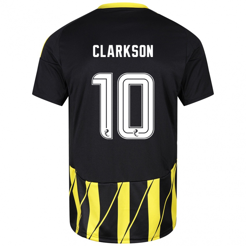 Criança Camisola Leighton Clarkson #10 Amarelo Preto Alternativa 2024/25 Camisa Brasil