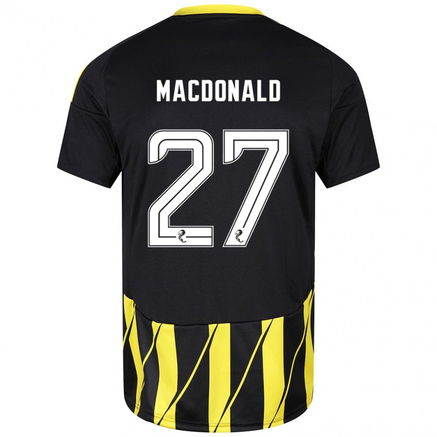 Criança Camisola Angus Macdonald #27 Amarelo Preto Alternativa 2024/25 Camisa Brasil