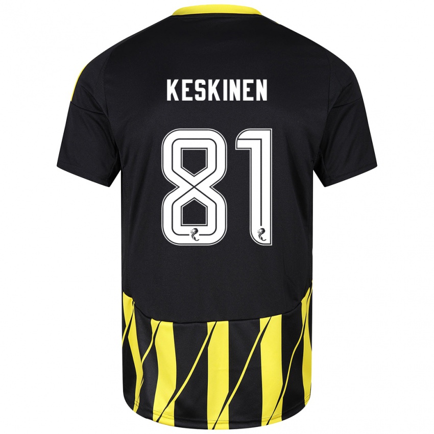 Criança Camisola Topi Keskinen #81 Amarelo Preto Alternativa 2024/25 Camisa Brasil