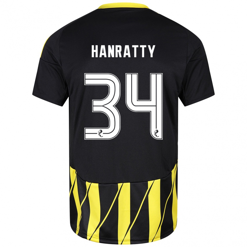 Criança Camisola Kevin Hanratty #34 Amarelo Preto Alternativa 2024/25 Camisa Brasil