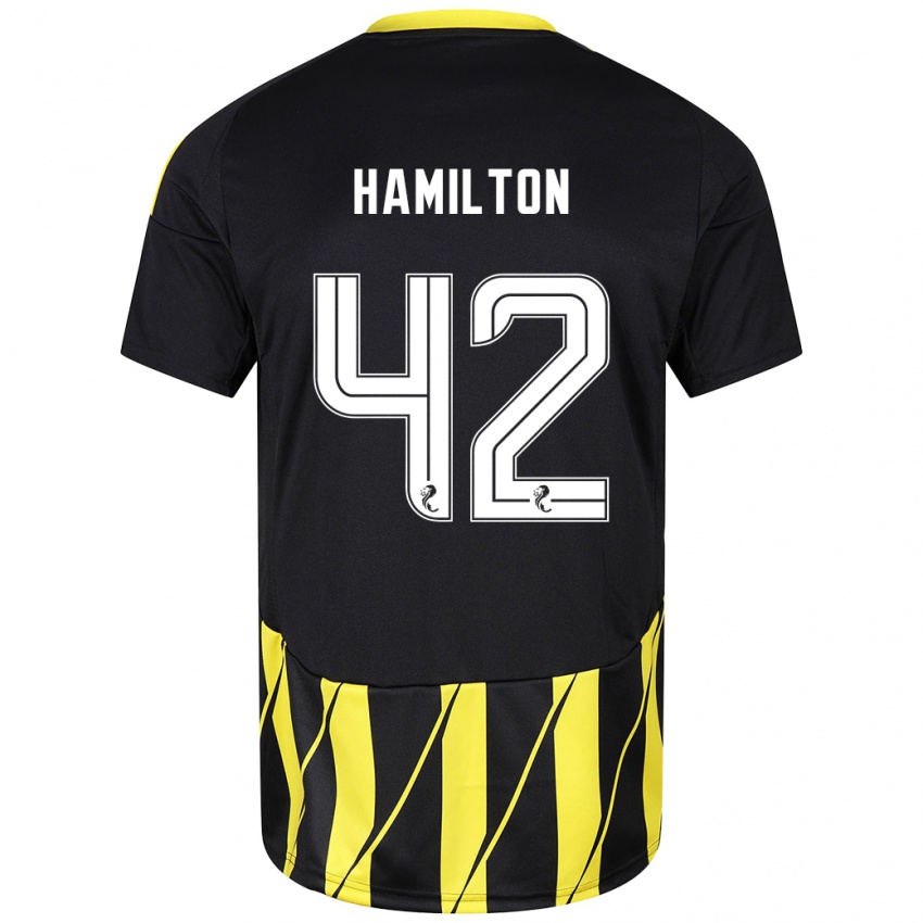 Criança Camisola Brendan Hamilton #42 Amarelo Preto Alternativa 2024/25 Camisa Brasil