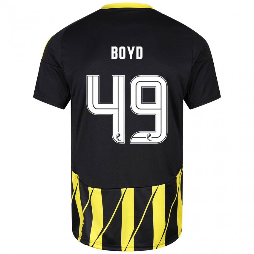 Criança Camisola Fletcher Boyd #49 Amarelo Preto Alternativa 2024/25 Camisa Brasil