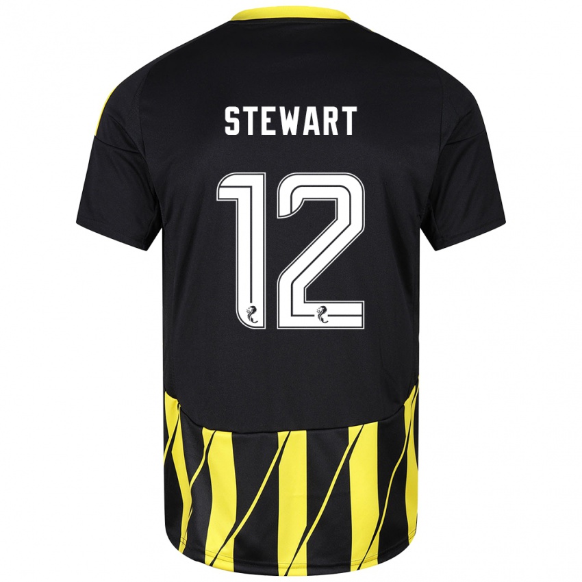 Criança Camisola Hannah Stewart #12 Amarelo Preto Alternativa 2024/25 Camisa Brasil