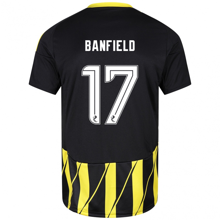 Criança Camisola Keeley Banfield #17 Amarelo Preto Alternativa 2024/25 Camisa Brasil