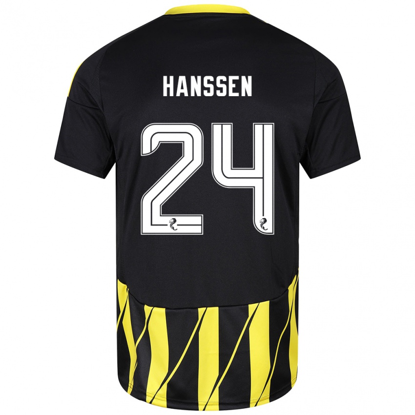 Criança Camisola Nadine Hanssen #24 Amarelo Preto Alternativa 2024/25 Camisa Brasil