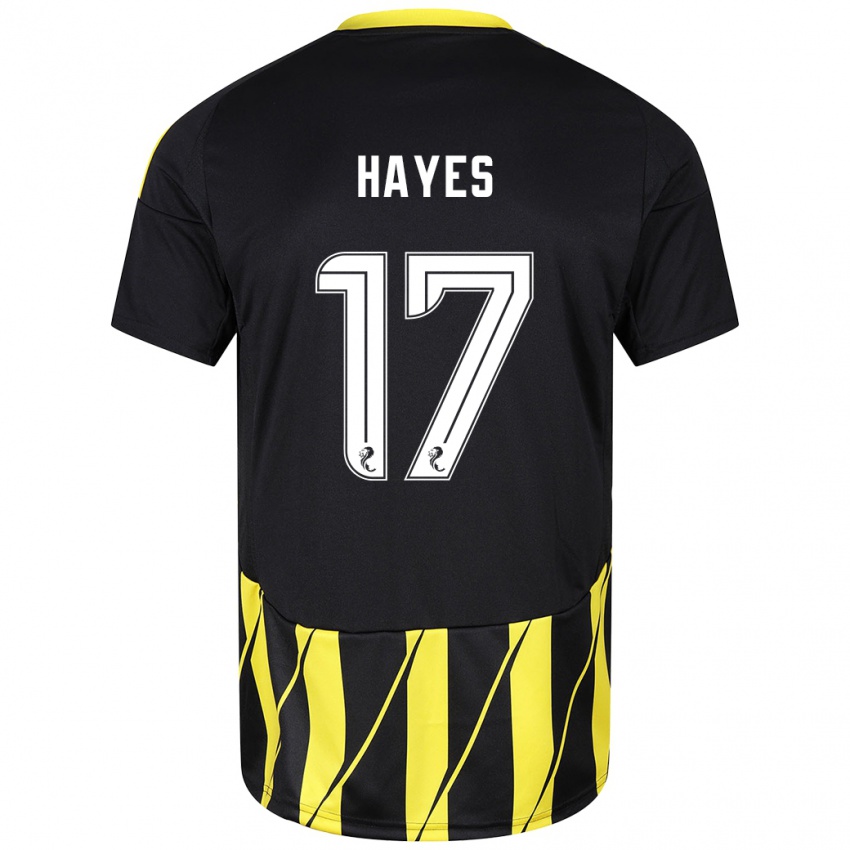 Criança Camisola Jonny Hayes #17 Amarelo Preto Alternativa 2024/25 Camisa Brasil