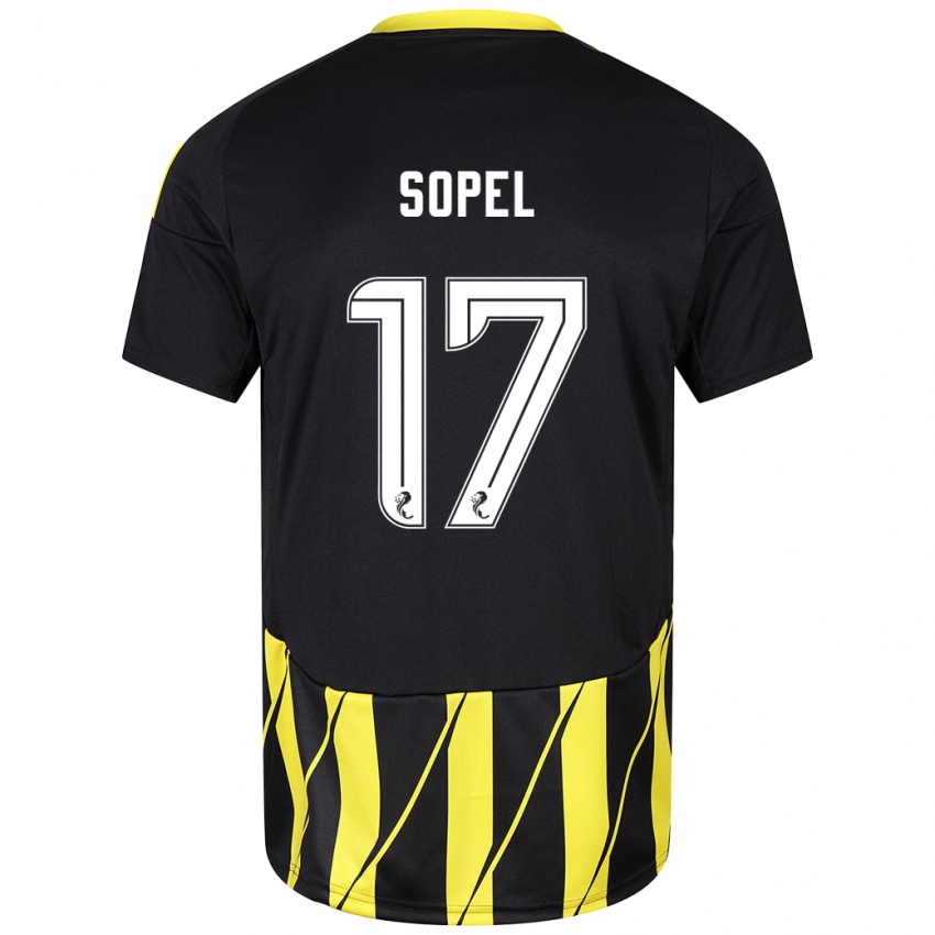 Criança Camisola Nadia Sopel #17 Amarelo Preto Alternativa 2024/25 Camisa Brasil