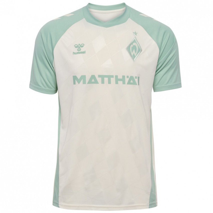 Criança Camisola Isak Hansen-Aaröen #21 Verde Claro Off-White Alternativa 2024/25 Camisa Brasil