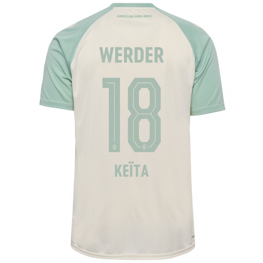 Criança Camisola Naby Keïta #18 Verde Claro Off-White Alternativa 2024/25 Camisa Brasil