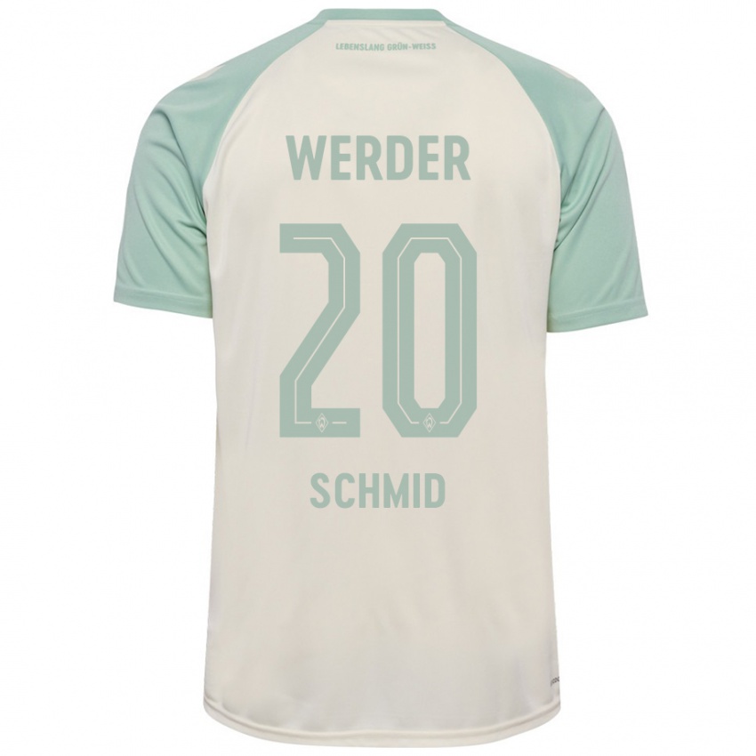 Criança Camisola Romano Schmid #20 Verde Claro Off-White Alternativa 2024/25 Camisa Brasil