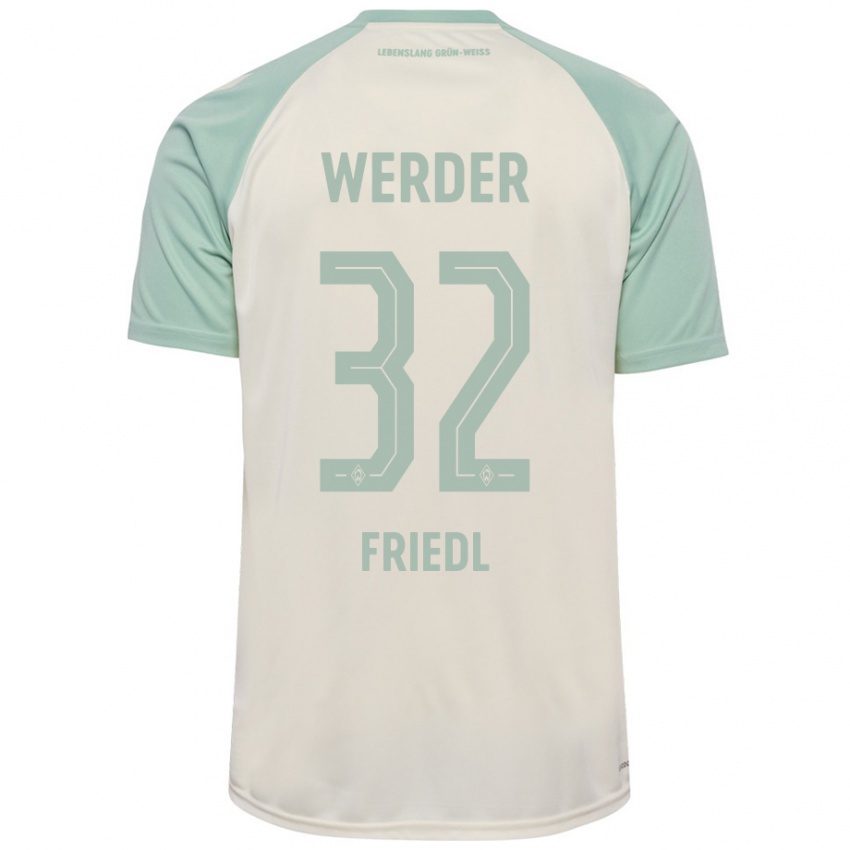 Criança Camisola Marco Friedl #32 Verde Claro Off-White Alternativa 2024/25 Camisa Brasil