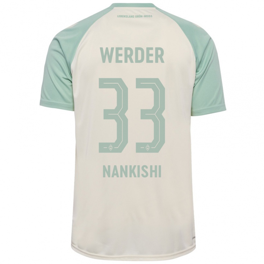 Criança Camisola Abdenego Nankishi #33 Verde Claro Off-White Alternativa 2024/25 Camisa Brasil