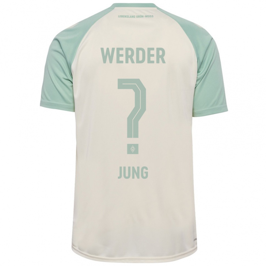 Criança Camisola Hugo Jung #0 Verde Claro Off-White Alternativa 2024/25 Camisa Brasil