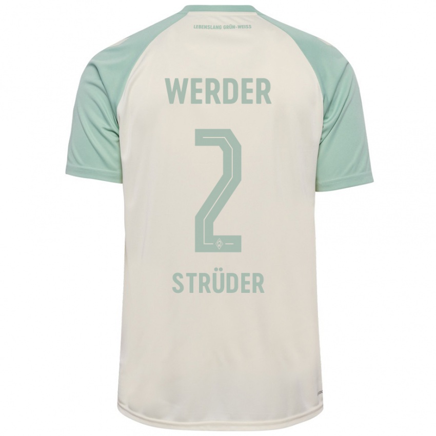 Criança Camisola Mika Strüder #2 Verde Claro Off-White Alternativa 2024/25 Camisa Brasil