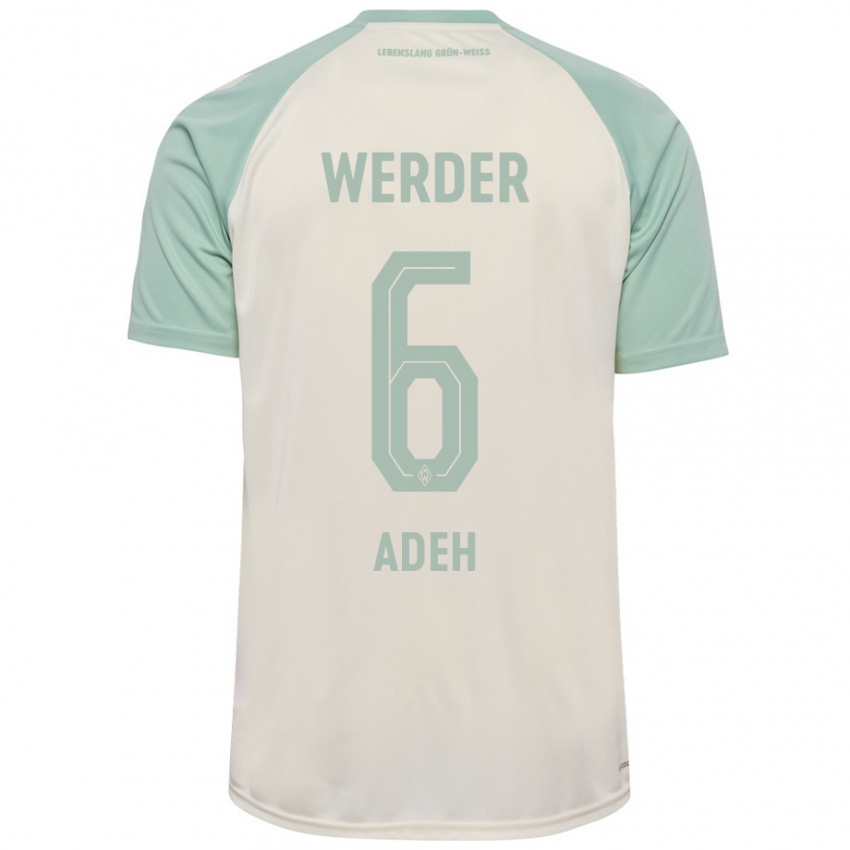 Criança Camisola Wesley Adeh #6 Verde Claro Off-White Alternativa 2024/25 Camisa Brasil