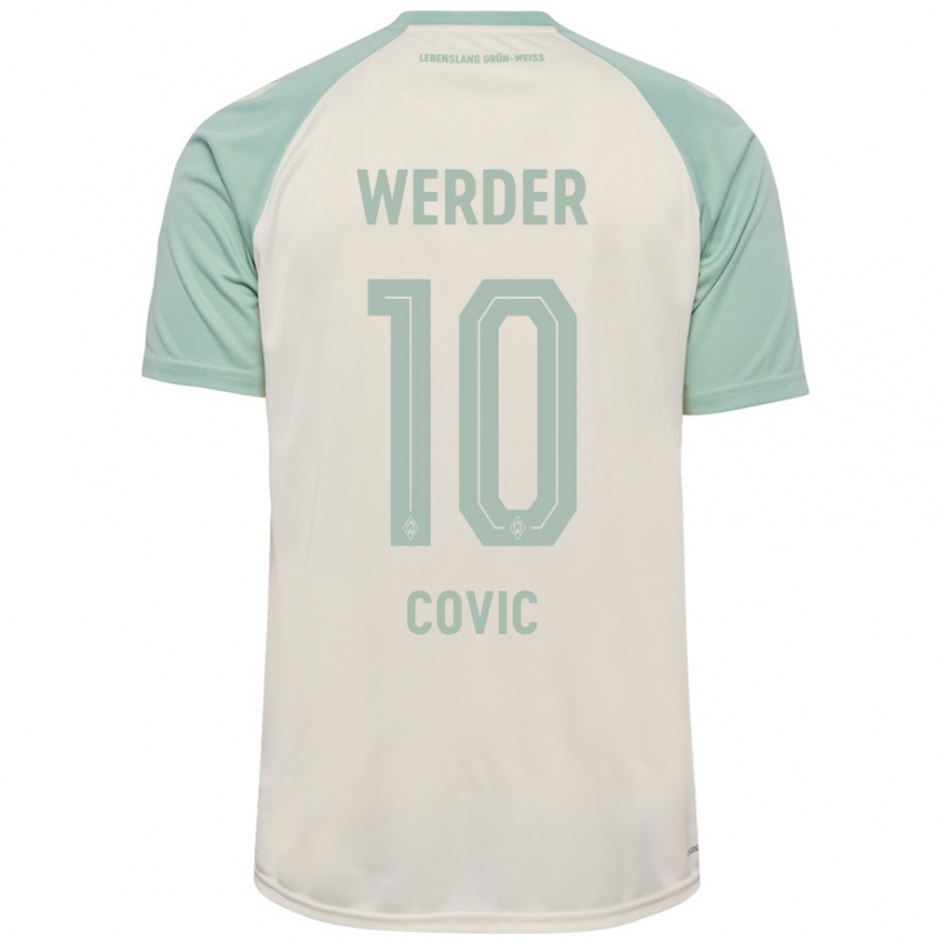 Criança Camisola Patrice Covic #10 Verde Claro Off-White Alternativa 2024/25 Camisa Brasil