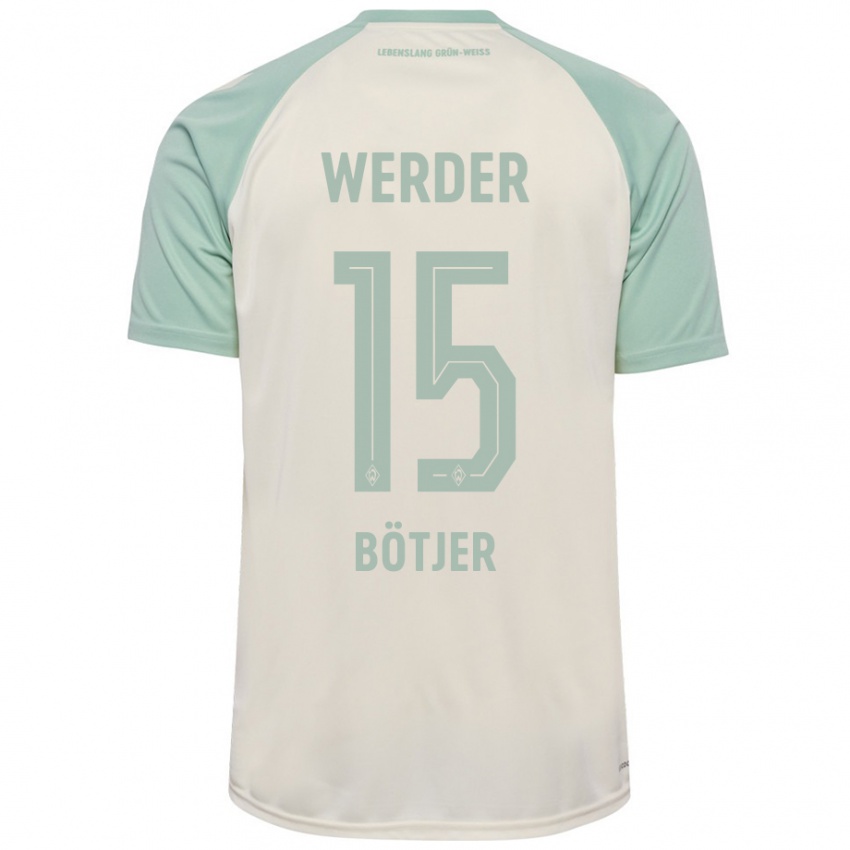 Criança Camisola Linus Bötjer #15 Verde Claro Off-White Alternativa 2024/25 Camisa Brasil