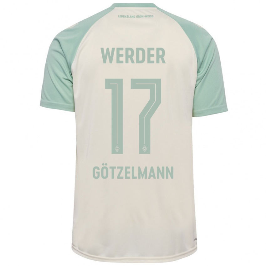 Criança Camisola Patrick Götzelmann #17 Verde Claro Off-White Alternativa 2024/25 Camisa Brasil