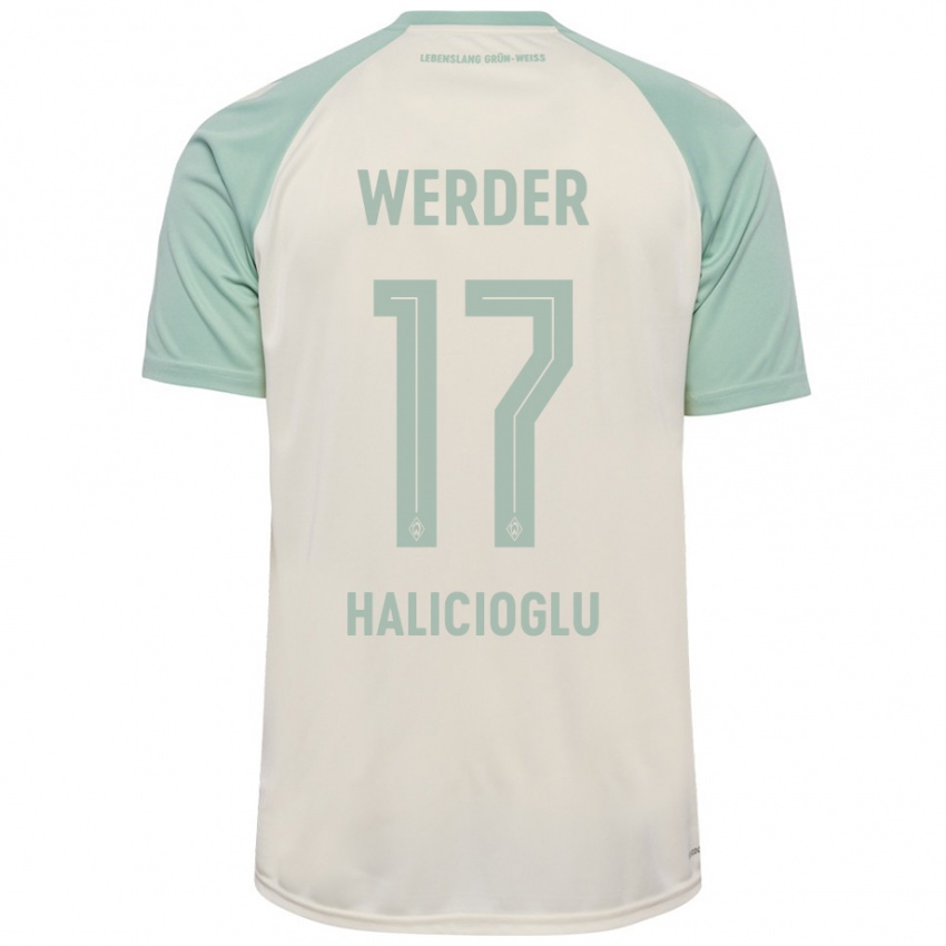 Criança Camisola Arda Halicioglu #17 Verde Claro Off-White Alternativa 2024/25 Camisa Brasil