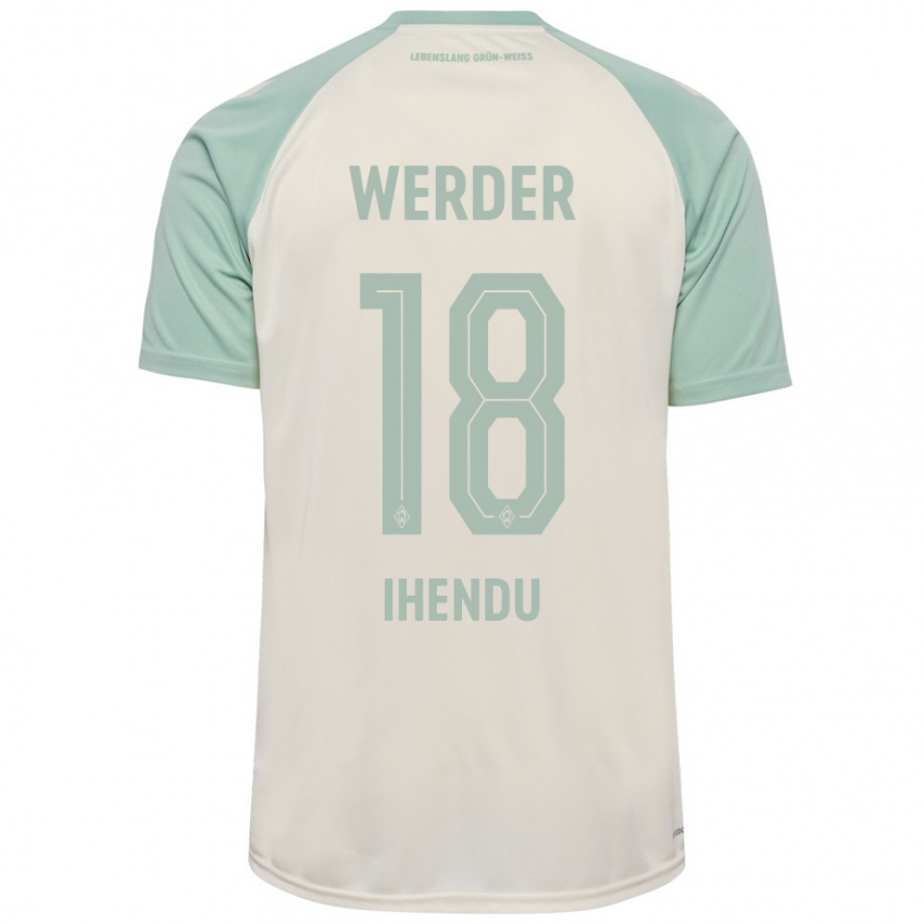 Criança Camisola Daniel Ihendu #18 Verde Claro Off-White Alternativa 2024/25 Camisa Brasil