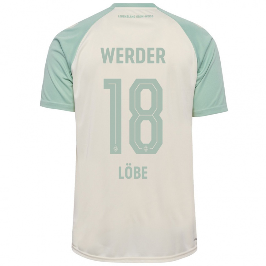 Criança Camisola Jasper Löbe #18 Verde Claro Off-White Alternativa 2024/25 Camisa Brasil