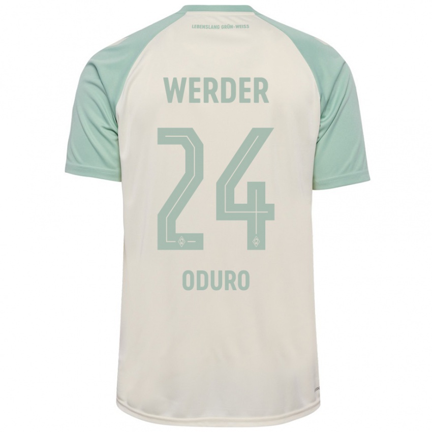 Criança Camisola Ricardo Oduro #24 Verde Claro Off-White Alternativa 2024/25 Camisa Brasil