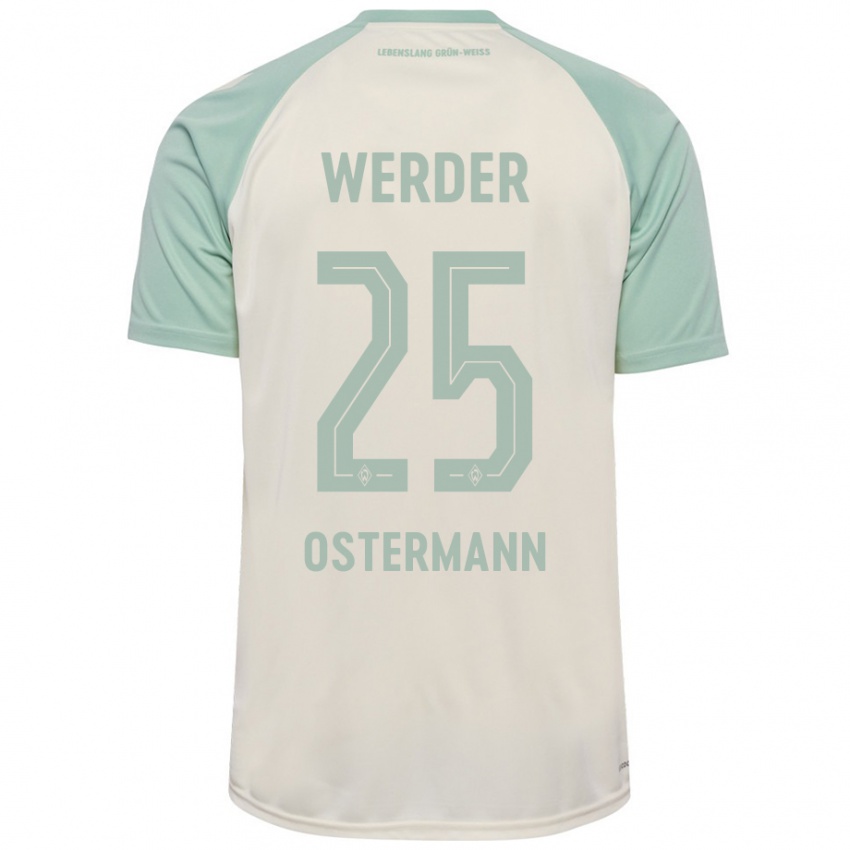 Criança Camisola Ben Ostermann #25 Verde Claro Off-White Alternativa 2024/25 Camisa Brasil