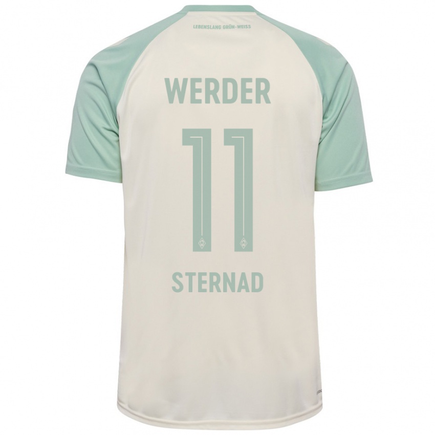 Criança Camisola Maja Sternad #11 Verde Claro Off-White Alternativa 2024/25 Camisa Brasil