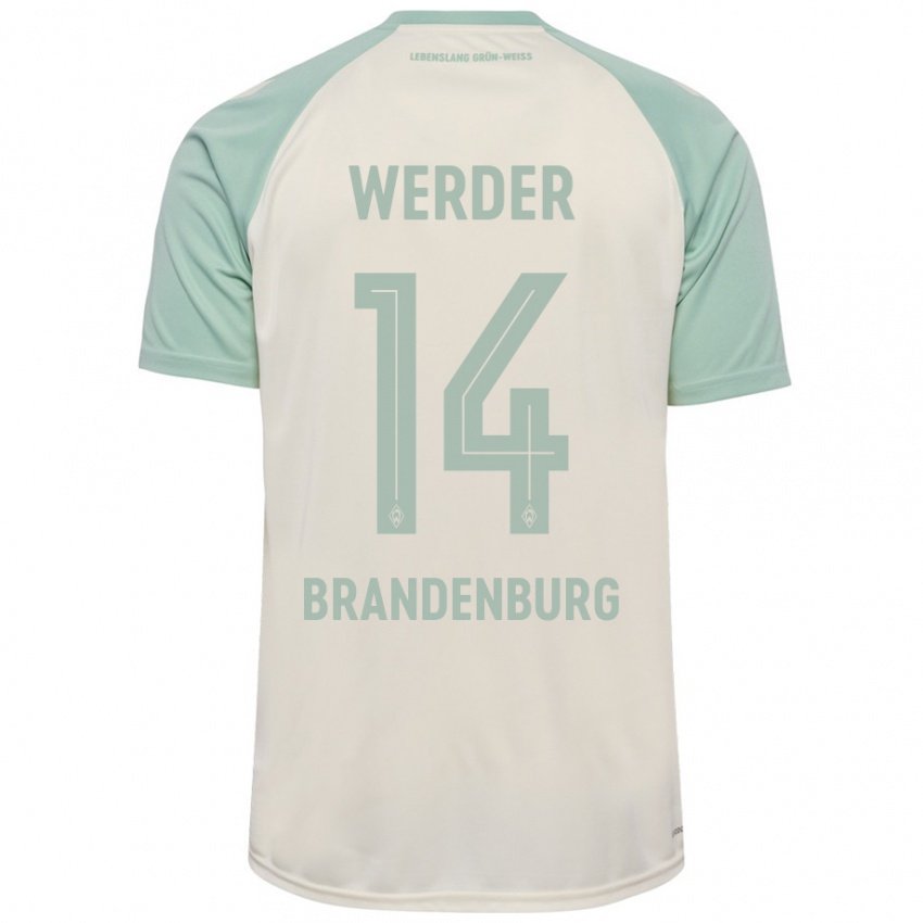 Criança Camisola Michaela Brandenburg #14 Verde Claro Off-White Alternativa 2024/25 Camisa Brasil