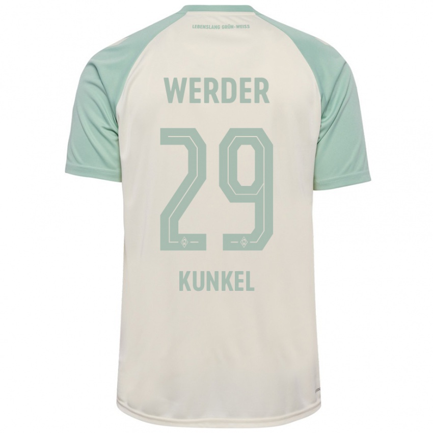 Criança Camisola Melina Kunkel #29 Verde Claro Off-White Alternativa 2024/25 Camisa Brasil