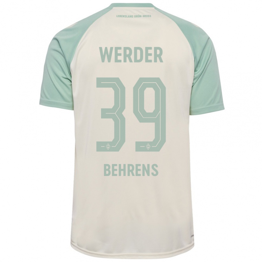 Criança Camisola Jette Behrens #39 Verde Claro Off-White Alternativa 2024/25 Camisa Brasil